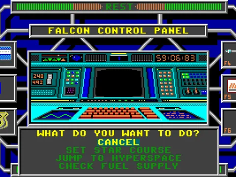 
											The ship's console