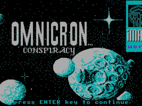 
											Title screen, Image Works, CGA