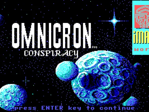 
											Title screen, Image Works, EGA