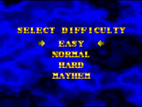 
											Difficulty selection