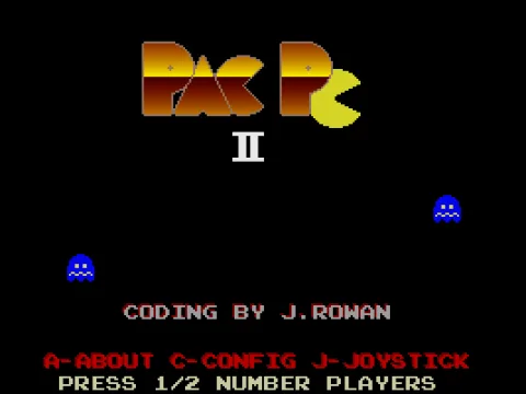 
											Title screen and main menu
