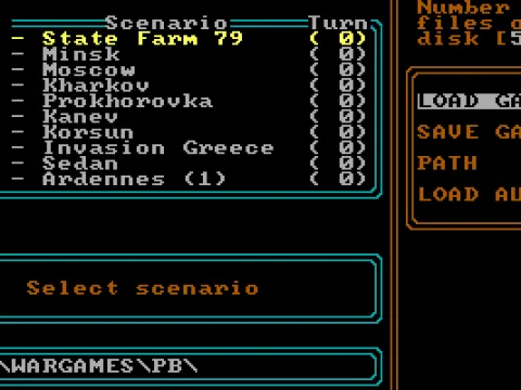 
											Scenario Selection