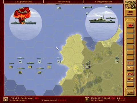 
											German destroyer versus veteran allied gunboat.
