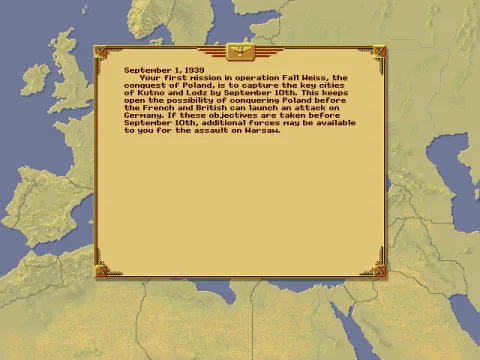 
											If you decide playing campaigns, you'll be briefed before every mission with occasional selectable choices.
