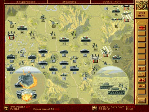 
											Soviet tanks crushing couple of panzer tanks.