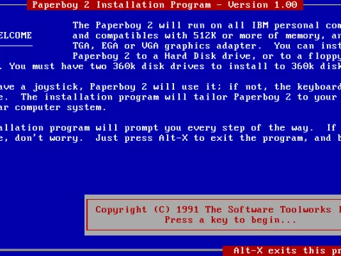 
											Install program disk
