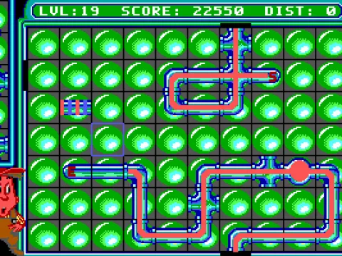 
											Level 19, which sports a nifty looking green tiled background.