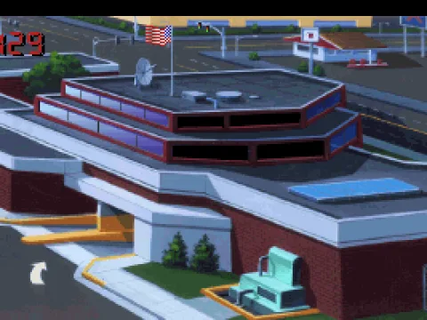 
											The police station