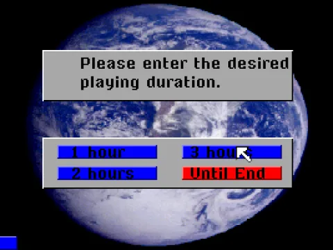 
											Starting parameters of new game