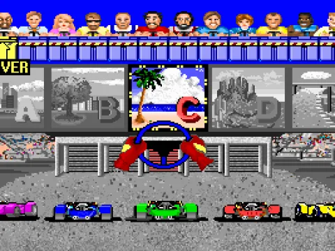 
											Choose your track and driver