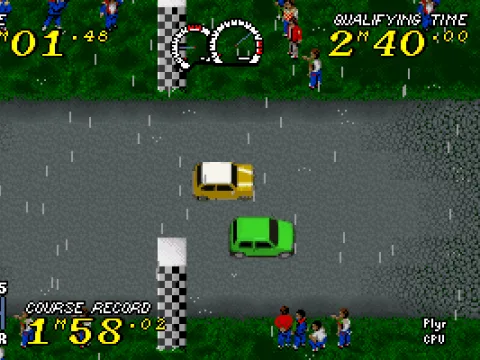 
											Racing in the rain.