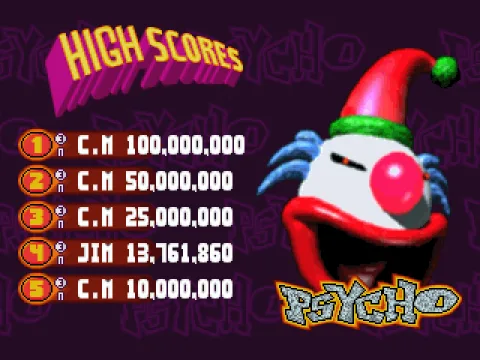 
											Default scores for Psycho