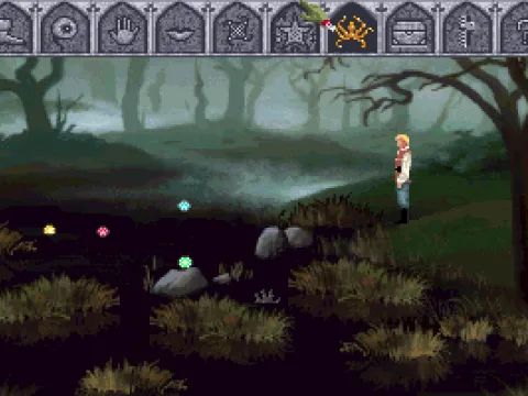 
											Swamp, with interaction icons displayed