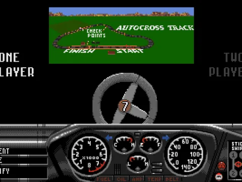 
											Number of Players Selection for certain Track (VGA)