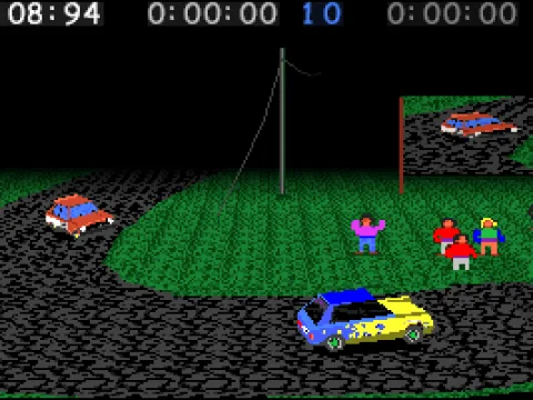 
											This track has a screen super-imposes the game in real time. Pretty neat.