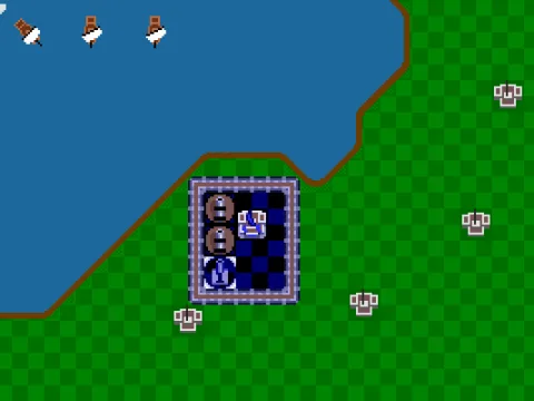 
											Placing Cannons - Notice on the top left screen there is a time limit