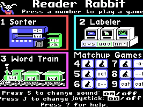 
											The main menu (EGA)