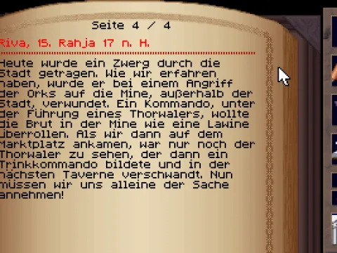 
											The diary, a very helpful tool on your adventure