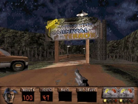 
											Jake's gator hut 'n' carnival of terror