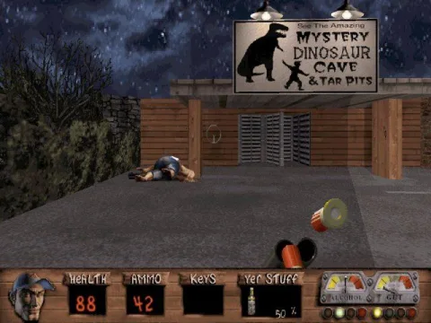 
											Mystery dinosaur cave & tar pits