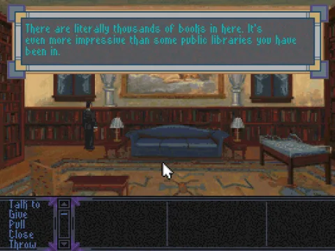 
											in the library