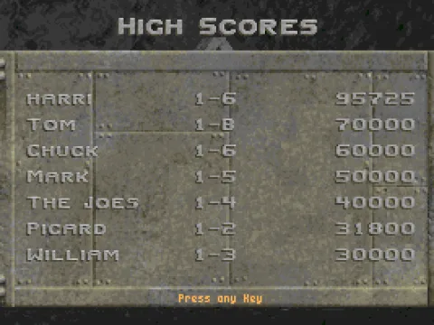 
											High Scores.