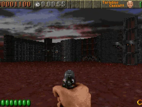 
											The starting area of the first level.