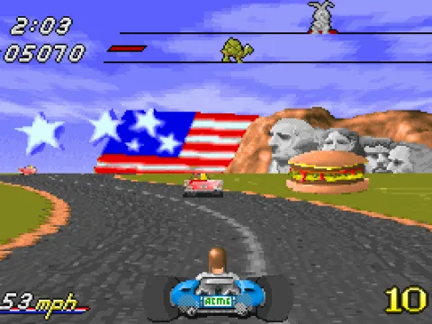 
											On the desert roads of America