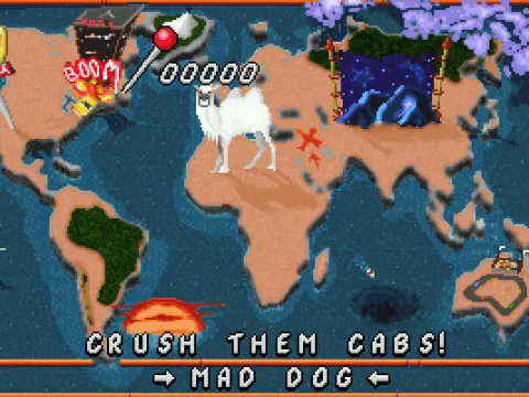 
											The overview of the map of countries you can race through.