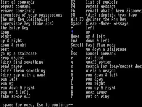 
											Some of the available commands