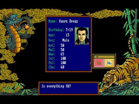
											Character Creation (Optional)
