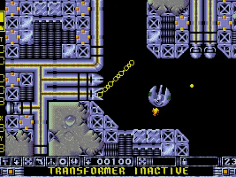 
											The very last mission has special, techno-style graphics