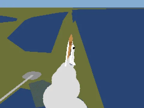 
											On the way to space ...