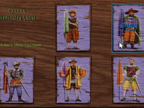 
											Difficulty level selection