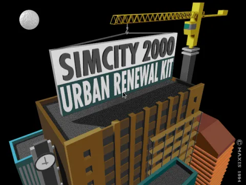 
											The Urban Renewal Kit is a separate DOS process. This is the title screen