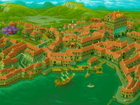 
											The map of the city
