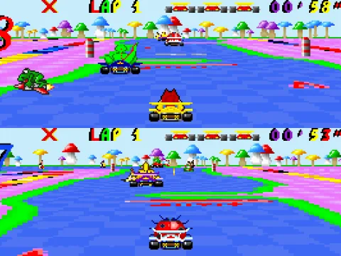 
											The game in two player mode