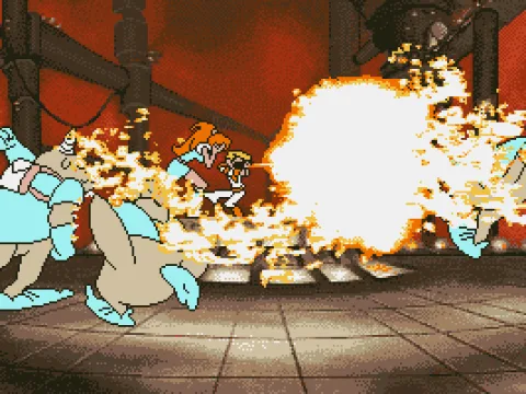 
											Dexter defends Kimberly against Borf's minions, but they succeed in kidnapping her.