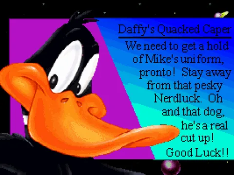 
											Daffy's mission.