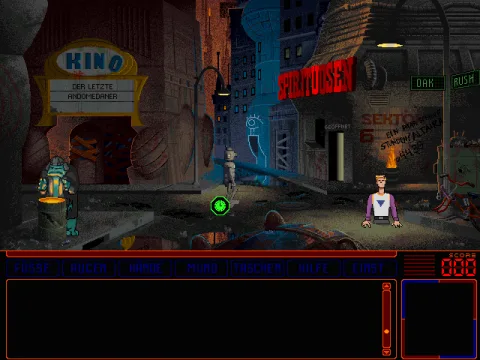 
											Due to an accident with the transporter is Roger stuck in a hole at the beginning of his vacation and the game