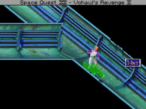 
											Another day in Space Quest IV, another death - this time, eaten by a slime!