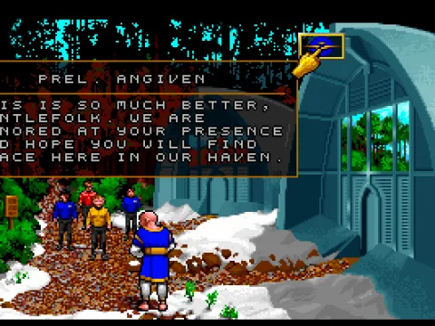 
											Arriving at Pollux V - Rumors of Demons attacking the local colonists. Demons? Star Trek just turned Medieval Fantasy!