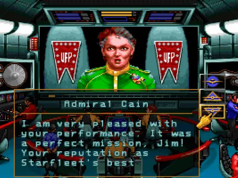 
											Admiral Cain evaluates your performance after each mission