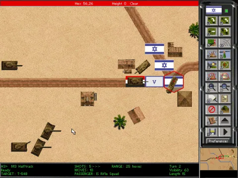 
											Six-Day War scenario: issuing orders.