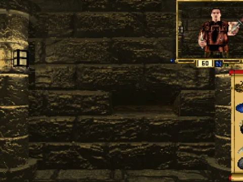 
											Equipping Drake with another dagger (note the concealed alcove on the wall)
