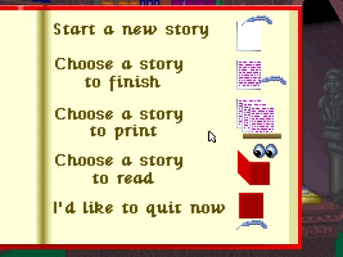
											The game menu