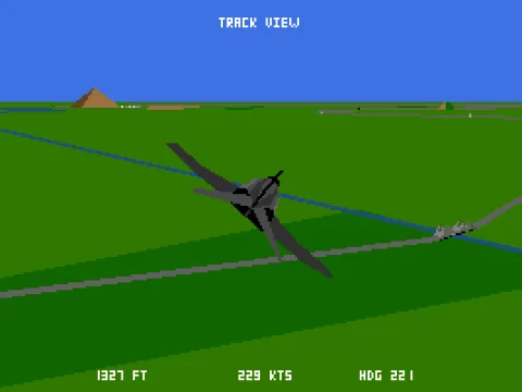 
											External view, flying over a bridge in my F-16.