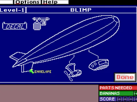 
											Studying a blueprint of a blimp