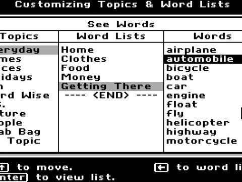 
											Choose your words