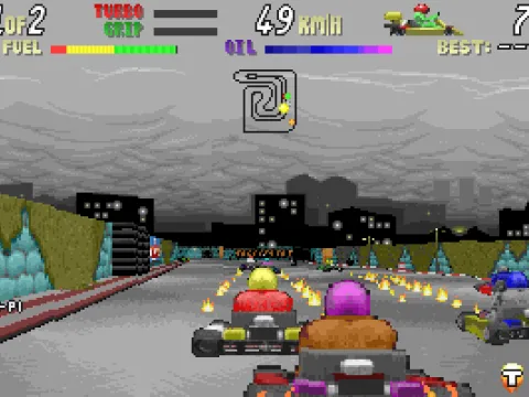 
											Burning up the London track.